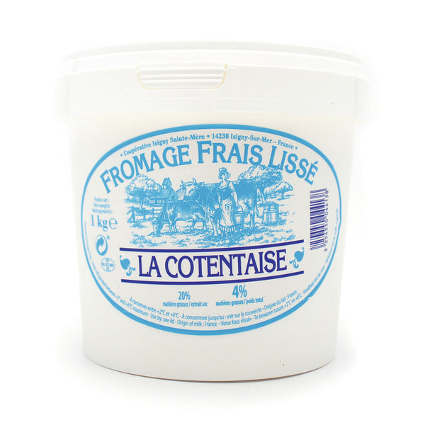 Fromage Frais Lissé 20% 'La Cotentaise' Pot 1kg