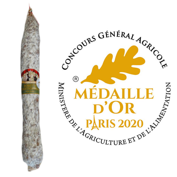 Rosette Traditionnelle Porc Français Médaille d'Or 2020 1,5kg